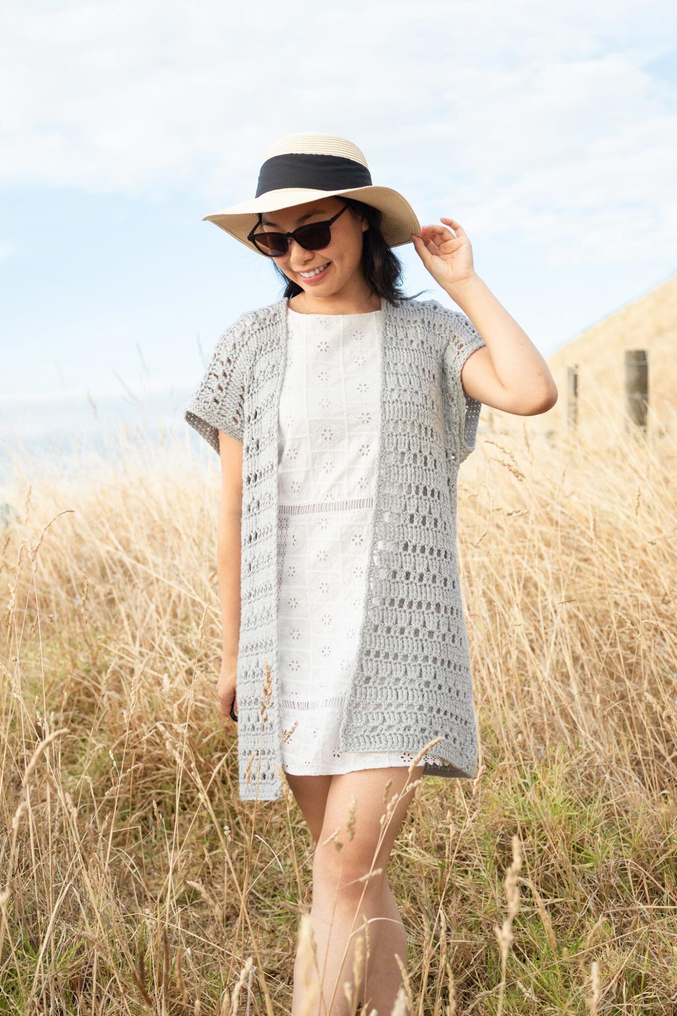 easy crochet cardigan for summer free pattern
