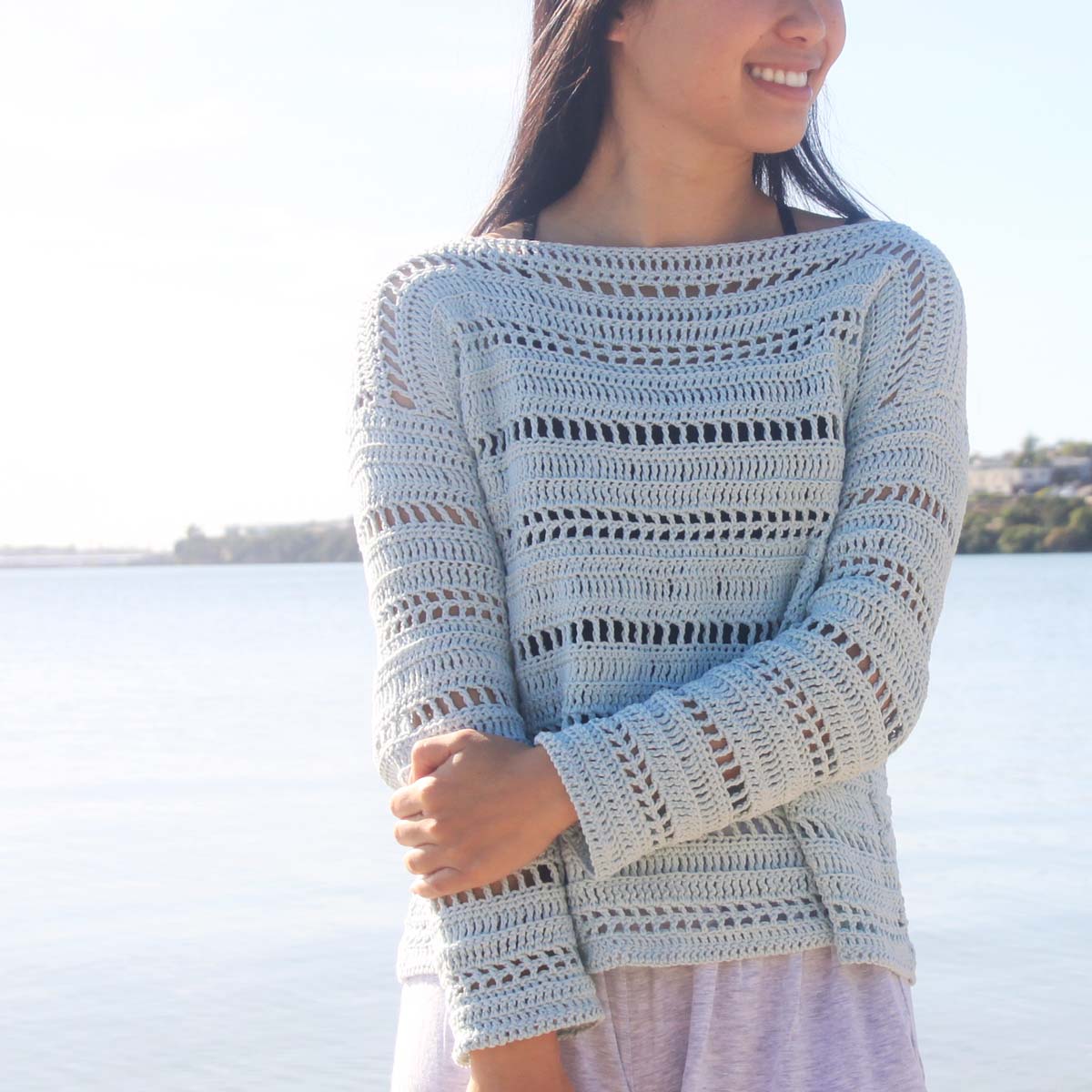 Begravelse Garanti Forfølgelse Crochet Mesh Summer Sweater - Free Pattern | For The Frills