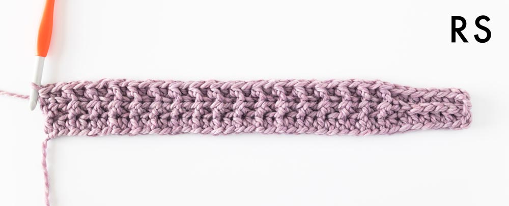 chunky crochet cardigan sleeve row 3