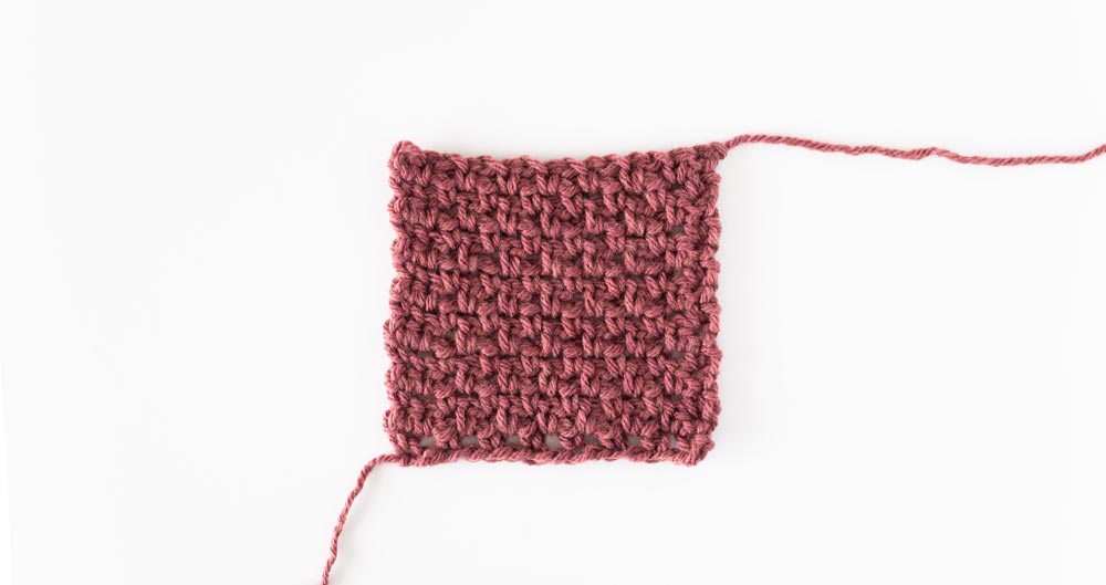 linen stitch crochet pocket